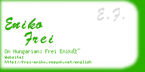 eniko frei business card